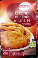 Mängden socker i Escalope de dinde milanaise, spaghetti sauce tomate