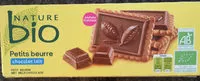 Mängden socker i Nature Bio - Petits Beurre Chocolat Au Lait Bio