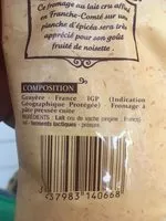 Mängden socker i Gruyère Rapé Aop Au Lait Cru
