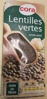 Mängden socker i Lentilles vertes