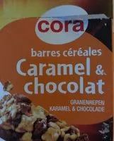 Mängden socker i Barres cereales caramel et chocolat CORA