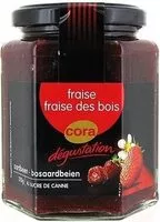 Mängden socker i Preparation de Fraises et Fraises des bois