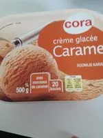 Mängden socker i Crème glacée caramel