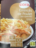 Mängden socker i Émincés de Poulet aux spaetzles, sauce aux champignons