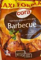 Mängden socker i Manchons de poulet rôtis goût barbecue