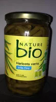 Mängden socker i Haricots verts très fins Bio