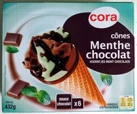 Mängden socker i Cônes Menthe Chocolat sauce Chocolat