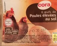 Mängden socker i Oeufs poules élevées au sol *6