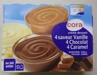 Mängden socker i Crème dessert (4 saveur Vanille, 4 Chocolat, 4 Caramel)