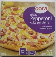 Mängden socker i Pizza Pepperoni cuite sur pierre