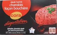 Mängden socker i 4 Steaks hachés de Charolais façon bouchère 15% MG