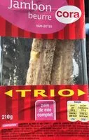 Mängden socker i Sandwich jambon beurre trio