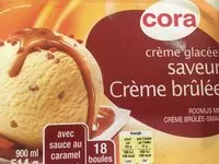 Mängden socker i Crème glacée saveur crème brûlée