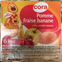 Mängden socker i Pomme fraise banane