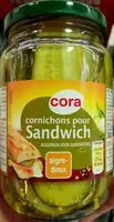 Mängden socker i Cornichons pour Sandwich Aigre-Doux