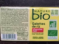 Mängden socker i Galettes de riz chocolat noir