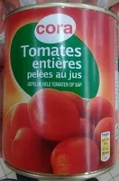 Mängden socker i Tomates entières pelées au jus