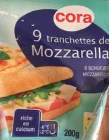 Mängden socker i 9 tranchettes de Mozzarella