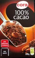 Mängden socker i Cacao en Poudre
