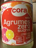 Mängden socker i Soda agrumes zero sucres