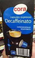 Mängden socker i Capsules espresso Decaffeinato