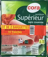 Mängden socker i Jambon supérieur sans couenne