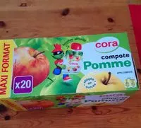 Mängden socker i Compote pomme