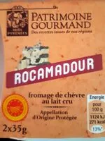 Mängden socker i Rocamadour fromage de chèvre au lait cru