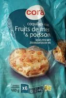 Mängden socker i Coquilles poissons et fruits de mer