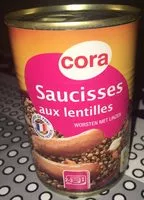Mängden socker i Saucisses aux lentilles