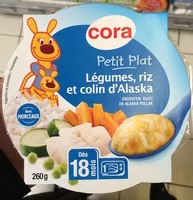 Mängden socker i Petit Plat Légumes, riz et colin d'Alaska