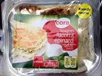 Mängden socker i Lasagnes Ricotta Épinard gratinées