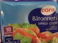Mängden socker i Batonnets saveur crabe