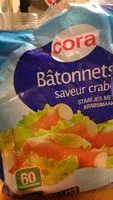 Mängden socker i Bâtonnets saveur Crabe