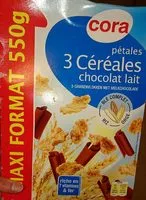 Mängden socker i Pétales 3 céréales chocolat au lait