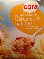 Mängden socker i Coussins d'avoine céréales et banane
