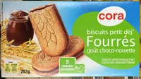 Mängden socker i Biscuits petit déj' Fourrés goût choco-noisette