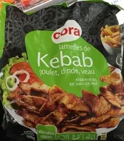Mängden socker i Lamelles de Kebab Poulet, Dinde, Veau