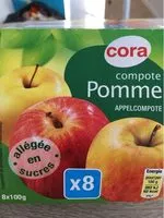 Mängden socker i Compote Pomme