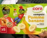Mängden socker i Compote pomme-banane