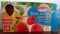 Mängden socker i Gourde pomme fraise pomme framboise sans sucre ajoutés