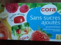 Mängden socker i Assortiment de Compotes Sans Sucres Ajoutés