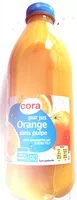 Mängden socker i Pur jus Orange sans pulpe