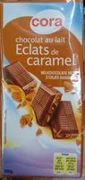 Mängden socker i Chocolat au lait éclats de caramel