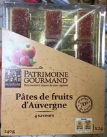 Mängden socker i Pâtes de fruits d'Auvergne 4 saveurs