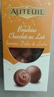 Mängden socker i Bouchée chocolat au lait