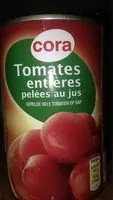 Mängden socker i Tomates entières pelée au jus Cora