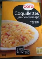 Mängden socker i Coquillettes jambon fromage