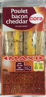 Mängden socker i Poulet Bacon Cheddar maxi