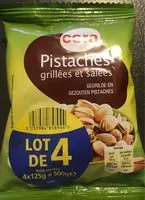 Mängden socker i Pistaches grillées et salées